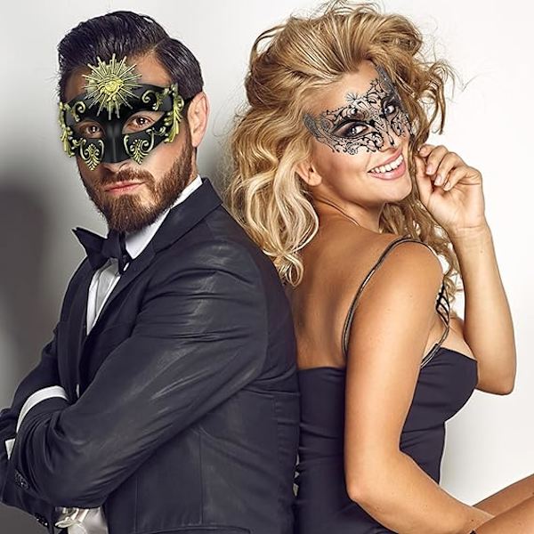 Antik grekisk spartan krigare romersk maskeradmask män venetiansk mask bröllop balmask Mardi Gras M