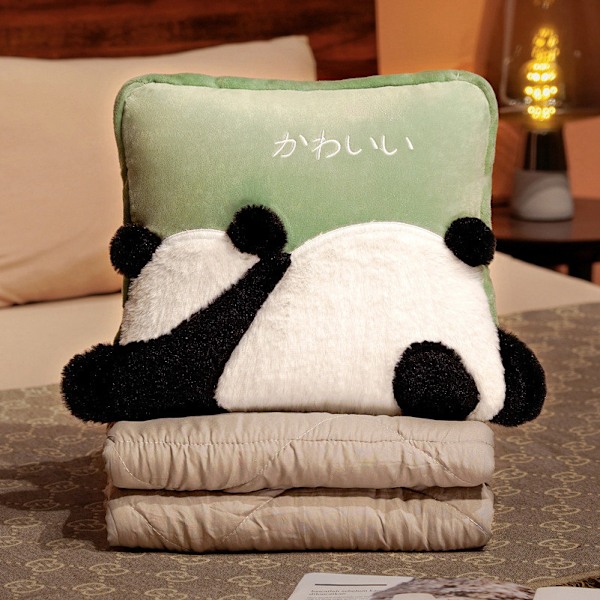 Panda-presenter för pojkar och flickor, Super Mjuk Pandafilt Pläd Kudde