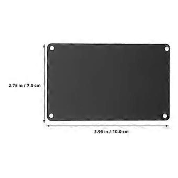 10 stk. Aluminium Navneskilte DIY Gravering Blanke Skilte Multifunktionelle Metalskilt Blanks