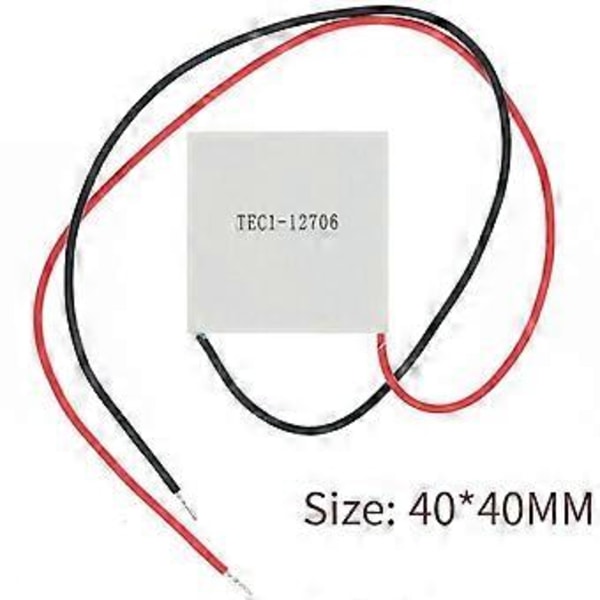 Tec1-12706 Termoelektrisk Kylare Peltier 40x40mm 12v Halvledarkylning Qcmax 60-72w Refri