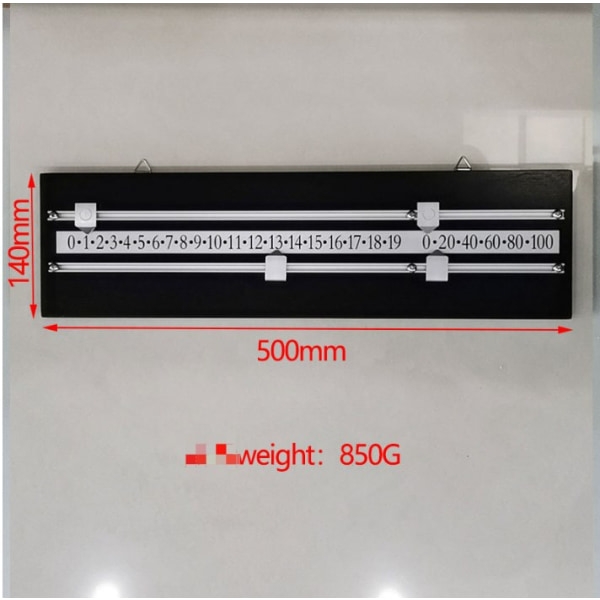 Gul Snooker Biljard Poengtavle med Solid Messing Markør, Billi
