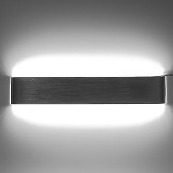 Moderne LED Væglampe Armatur Sconce Soveværelse Sengelampe Stue Gang Trappe Lys (Sort)