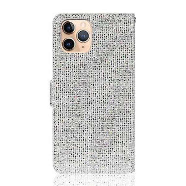 Läderfodral för iPhone 12 Pro Max (Silver)