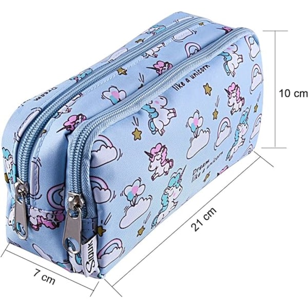 1pc Large Capacity Unicorn Pencil Case Pencil Pouch Unicorn Penci