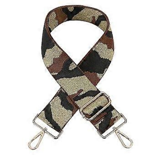 Breda axelrem i leopardmönster, utbytbart, justerbart, för crossbody-väskor, handväskor, accessoarer för kvinnor och män (stil 11)