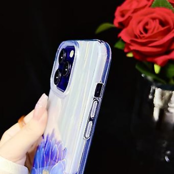Elektropläterad TPU + PC-fodral för iPhone 13 Pro (Tulpan)
