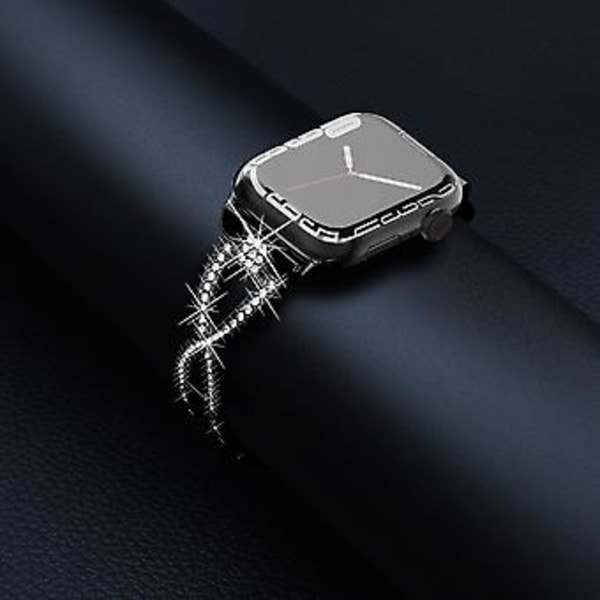 Kompatibel med Apple Watch Armband Rostfritt Stål Kompatibel /41/40/38 Mm För Kvinnor Män, Smalt Ersättningsarmband För Apple Watch Serie 7/se/6/5/4/3/2/1(