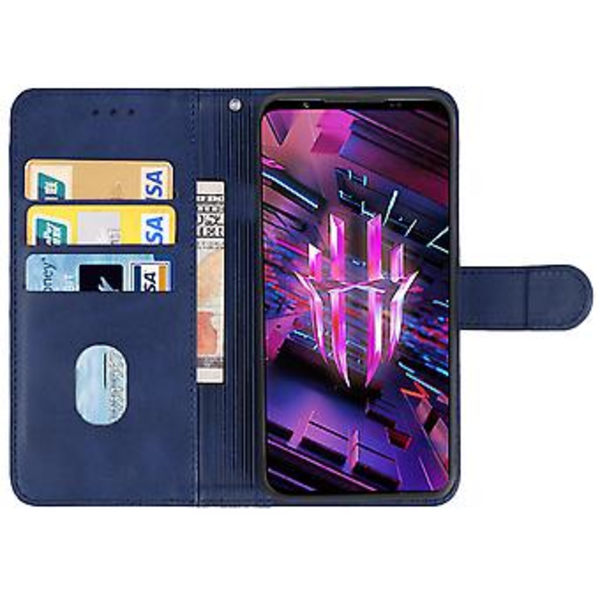 Læder Telefon Case til ZTE Nubia Red Magic 7S (Blå)