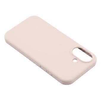 Kompatibel for iPhone 16 Deksel Solid Silikon Støtsikkert Telefon Bakdeksel (Rosa)