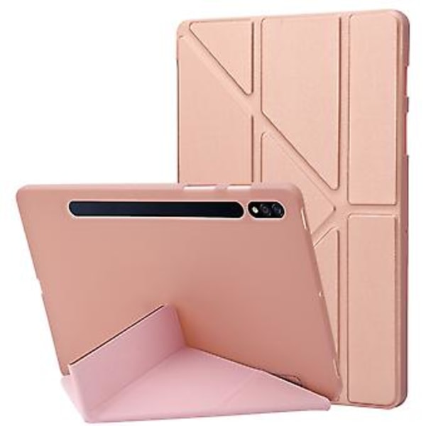 Læder Tablet Etui Til Samsung Galaxy Tab S9+ (Rosaguld)