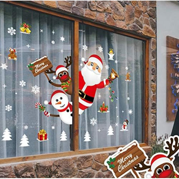 Jule Vindue Stickers Jule Vindue Dekoration DIY Sød Reindee
