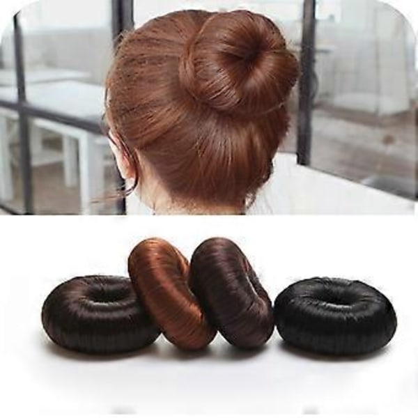 Hårring Bra Elastisk Frisyrfixering Hartsperuker Hårdonuts för Kvinnor QinHai (Gyllene)