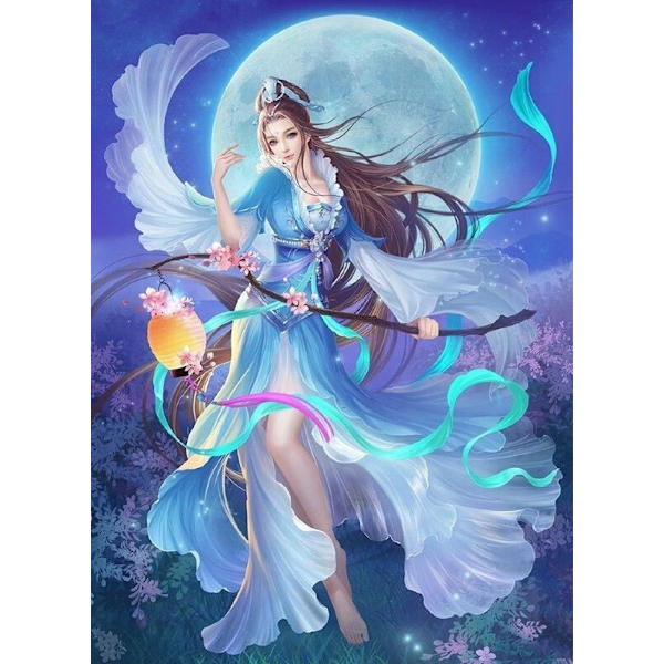 30 x 40 cm, La fée Diamond Painting Broderie Diamant Peinture