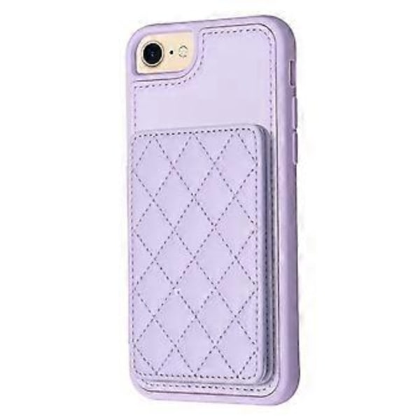 BF25 TPU-fodral med PU-läderbeläggning för iPhone 6/6s/7/8, med kortfack och stativ (Stil E)