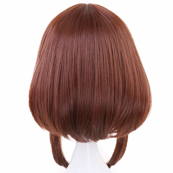 Kort Brun Bob Paryk med Pandelok Cosplay Anime Makeup til Min He