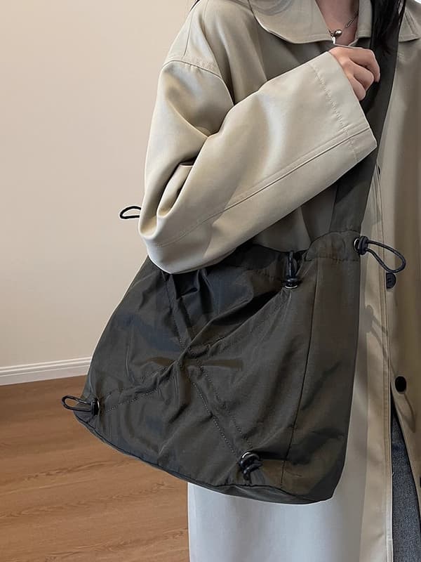 Nylon stofpose til kvinder med stor kapacitet, ny moderigtig si