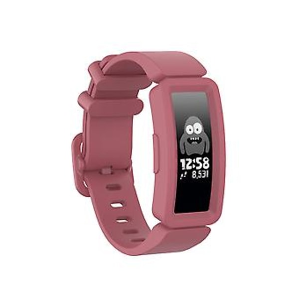 Smartklokke Silikon Armbånd for Fitbit Inspire HR (Hvit) (Vannmelonrød)
