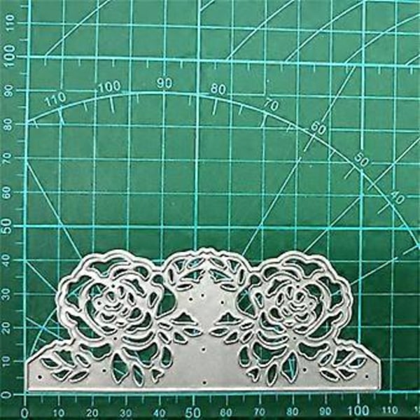 Roseblomst Metal Skæreforme Stenciler til DIY Scrapbooking Dekoration Prægning