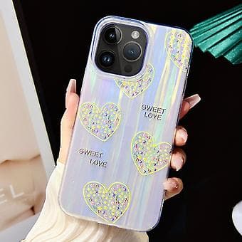 Elektroplettet TPU + PC-etui til iPhone 13 Pro (Sød Kærlighed)