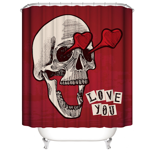 Saint - Valentins duschdraperi 180*200 cm, duschdraperi