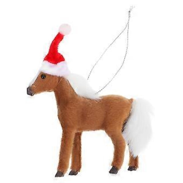 Mini Hest Hengepynt til Jul Dekorativ Hest Hengepynt Julehest Hengepynt