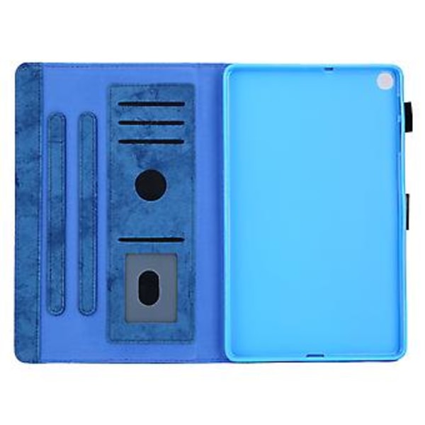Læder Tablet Etui Til Samsung Galaxy Tab A9 (Blå)