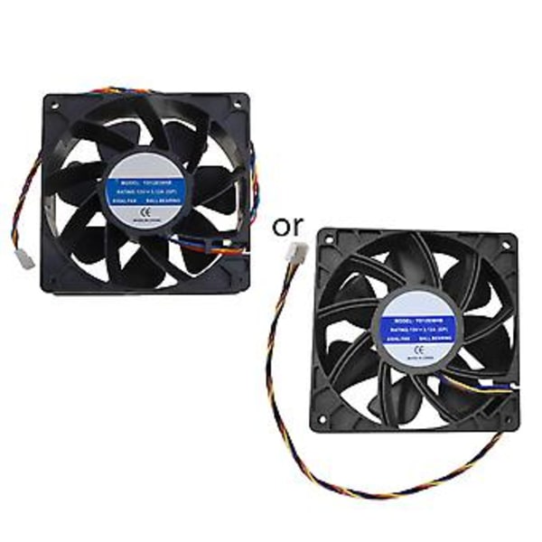 YD12038HB 6000RPM Serverkjølevifte 120mm Chassis Radiator for Bitcoin Miner