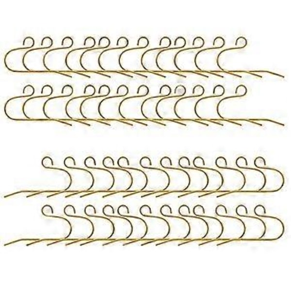 100 stk. simple øreringetilbehør gør-det-selv rustfrit stål øreringedele til kvinder (gylden, 0,7 mm, ørekrog af tråd)