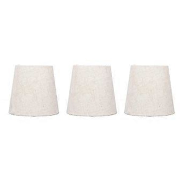 3 st Linneskärm 15 x 14 x 11 cm Modern Interventionsskärm för Ljuskrona Ljus Vägglampa