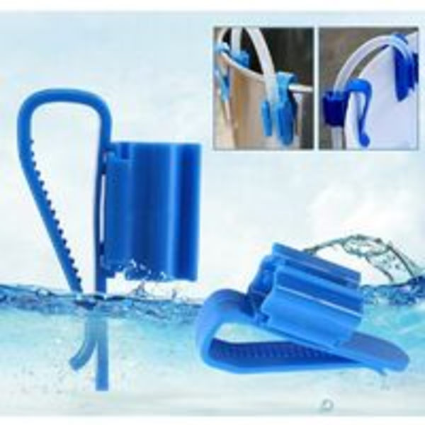 2 stk blå slangeklemmer justerbare plastslangeklemmer Aq