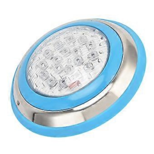 LED Poollampa Rostfritt Stål Vattentät Undervattensvägglampa för Pool AC12V18W1800LM