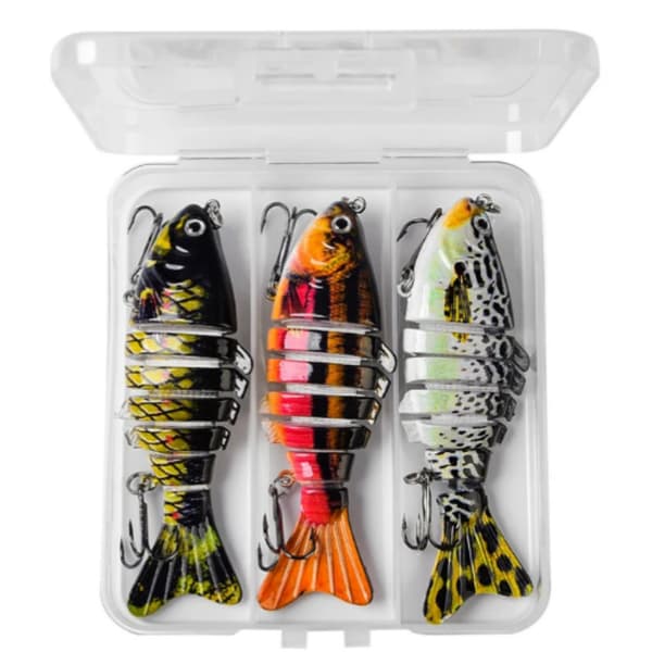 3-pack ledade konstgjorda beten, fiskedrag (3.7.12)