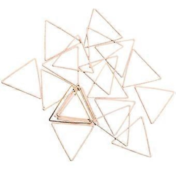 20 kpl Geometrisia Riippuvia Korvanappikorvakoruja Riipus DIY (Kultainen Kolmio 24mm)