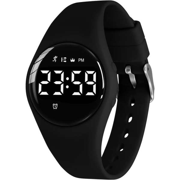 Børneure, Teenager Dreng Ur Digital Sport Fitness Tracker, wit