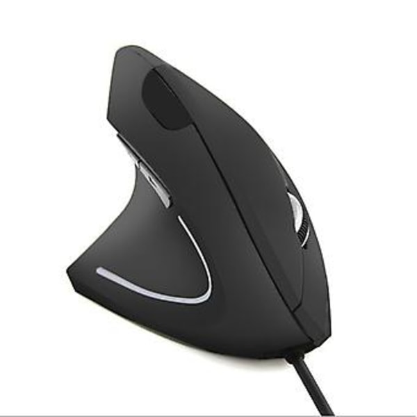 Ergonomisk optisk USB-kablet vertikal computermus til venstre hånd, gamingmus