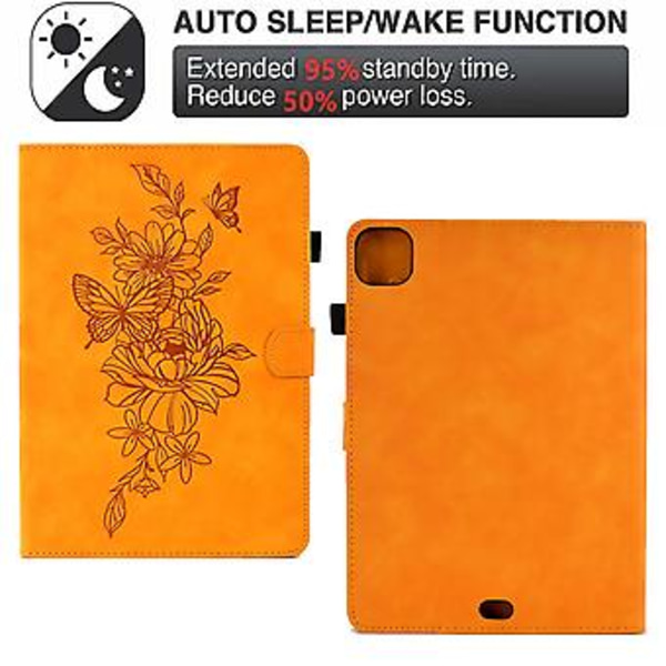 Butterfly Smart Läderfodral För iPad Pro 11 2024 (Khaki)
