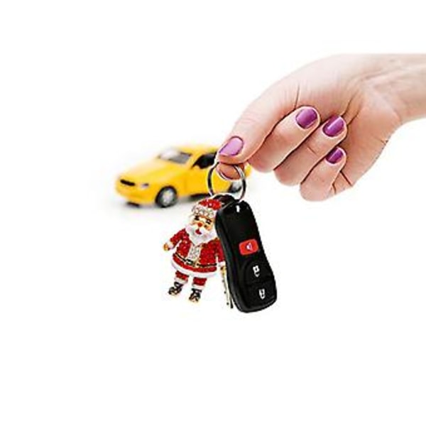 Søt Nisse Nøkkelring Gaver til Jenter Kvinner Gutter Menn Tenåringer til Jul