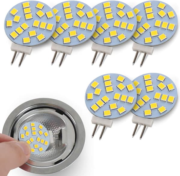 2W Rundt Cool White G4 LED-lys erstatter 20W Pin Base Halogen B