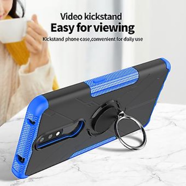 Skyddande fodral för Nokia 2.4 PC + TPU (Orange)