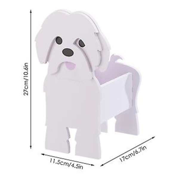 100% Ny, Sød Hundeplantekasse til Haven, Dyreblomsterplantekasse til Havedekorationer (Xixi Blomsterpotte)