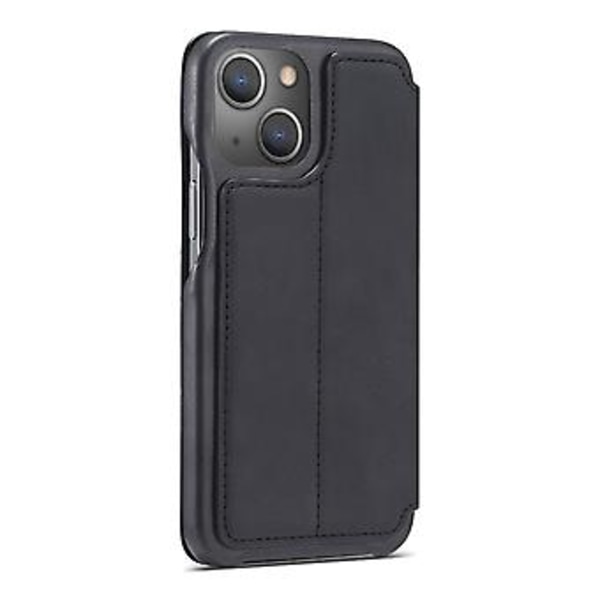 LC Ancient Series Læder Telefonetui Til iPhone 15 Plus (Sort)
