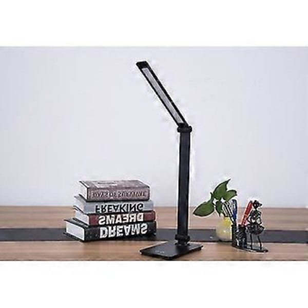 Skrivebordslampe, LED bordlampe, dæmpbare lysstyrkeniveauer, dagslys lampe, øjenbeskyttelse, sengelampe, læselampe til børn, kontor