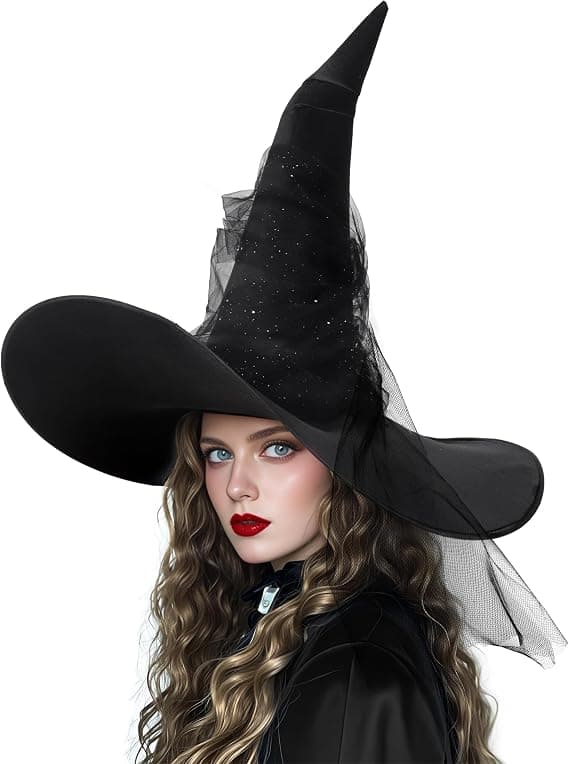 Halloween COS Trollmann/Heksehatt, Maskeradeball og Rollespillfester, Blondehekselue