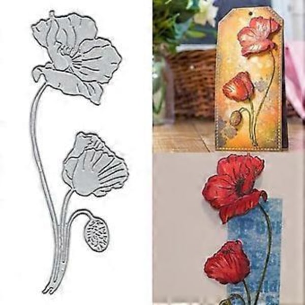 Lotus Metallstansar Schabloner Scrapbooking DIY Album Stämpel Papper Kort för Handgjorda Gratulationskort Prägling Dekoration