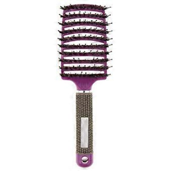 Salon Hårbørste Hårstyling Hovedbundsmassage Vent Paddle Kam Rød (Lilla)