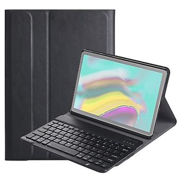 DY720 Galaxy Tab S5e:lle Bluetooth-näppäimistö + PU-kotelo Musta