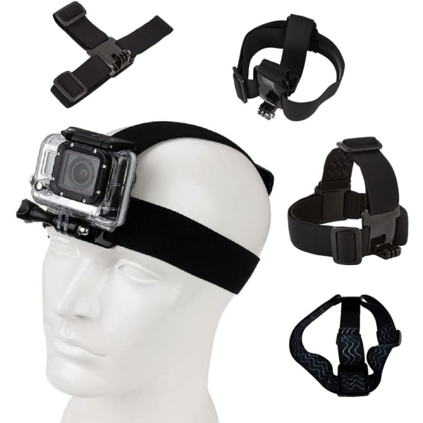 Basics Huvudbandsfäste för GoPro-kamera Kompatibel med Gopro H