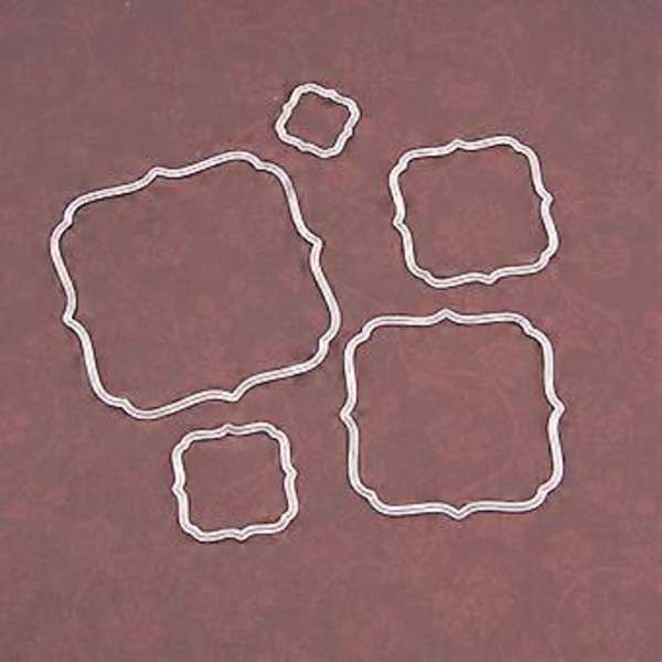 Ram för Metallskärningsformar Schablon DIY Scrapbooking Album Stämpel Papper Kort Embossing