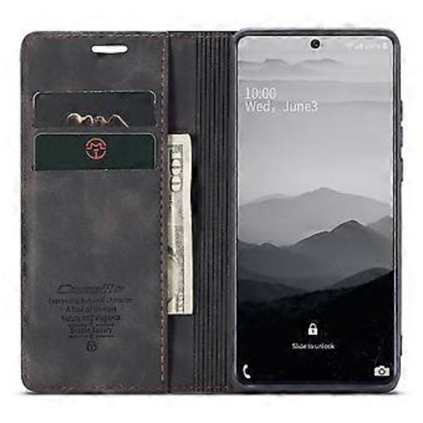 CASEME 013 Series Flip Wallet Läderfodral för Samsung Galaxy A71 (Stil A)