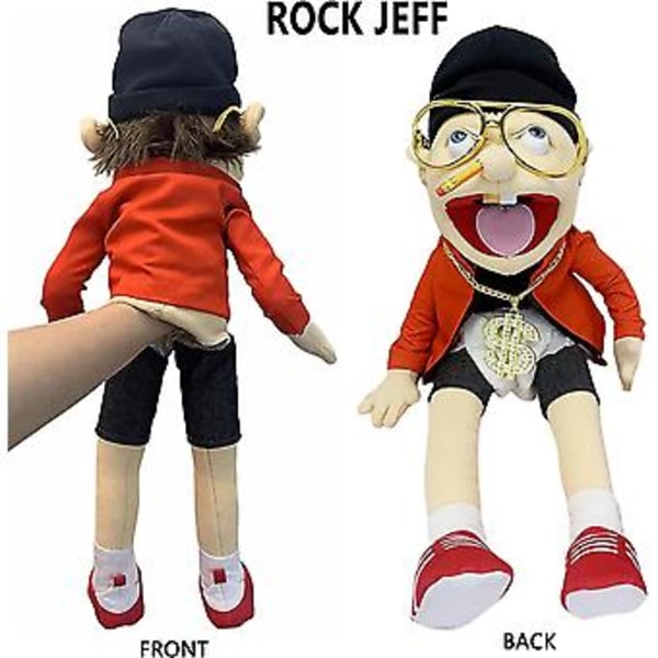 24 tum hög Jeffys syster Feebee docka plushie leksak med fungerande mun - Rolig dockas leksak för födelsedag, jul och halloweenfester - Ideal G